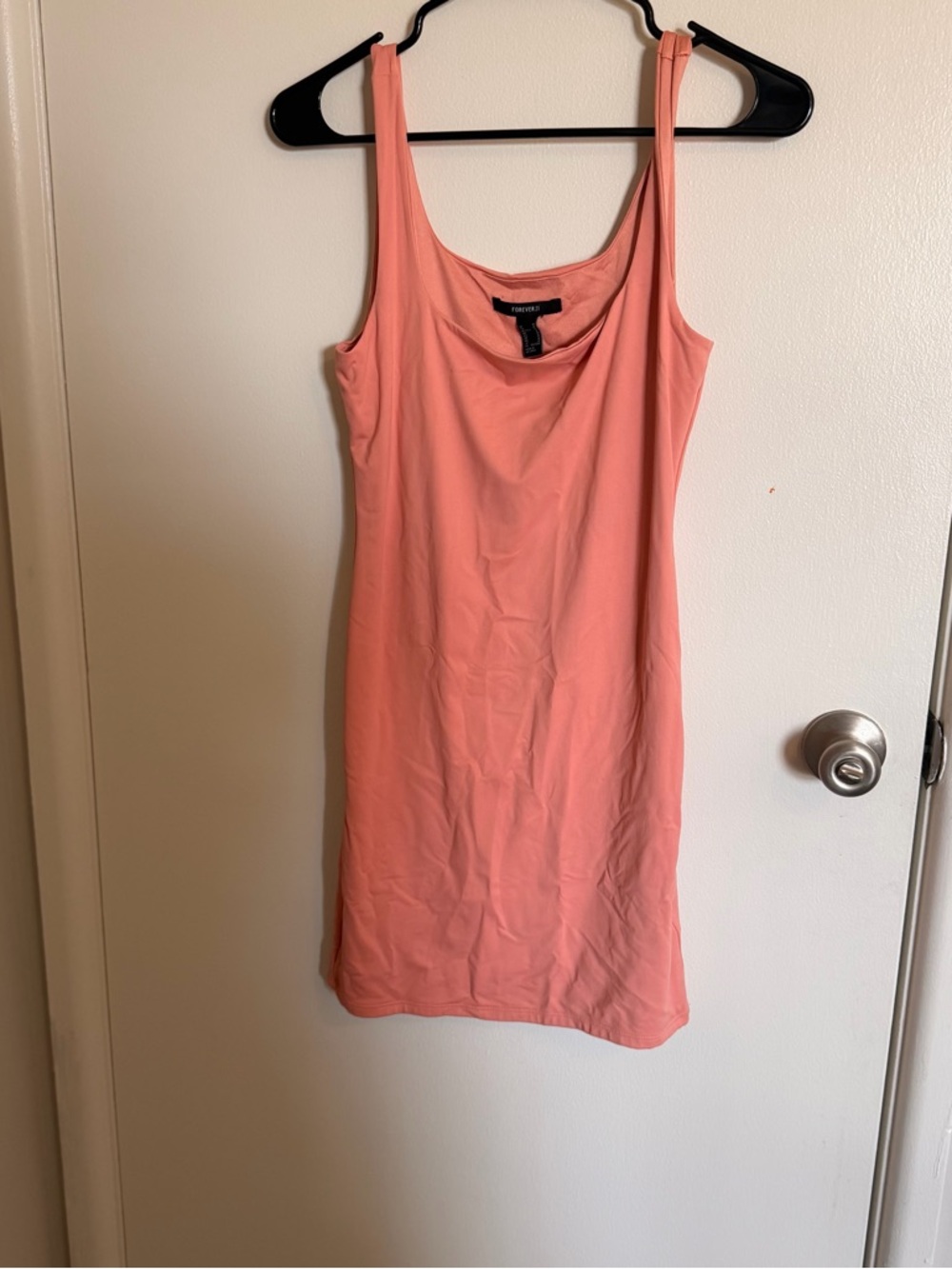 Forever 21 Peachy Coral Tank Mini Dress medium